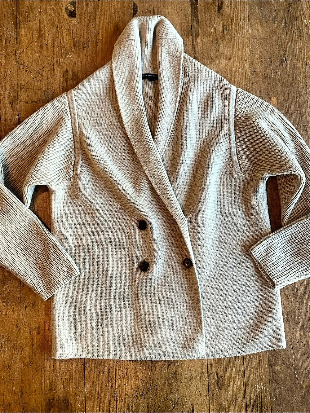 Banana Republic Shawl Collar Cardigan in Cream Size Small Like New